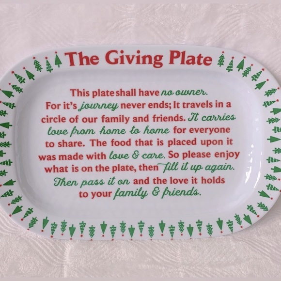 Christmas Holiday Giving Plates / Giving Platters  - set of 4 - Picture 5 of 6